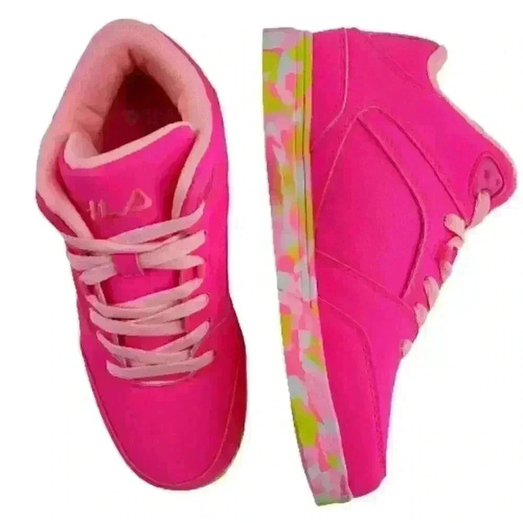 Fila Kid's Falina Mashup Sneakers Size 6 Pink - Picture 5 of 9